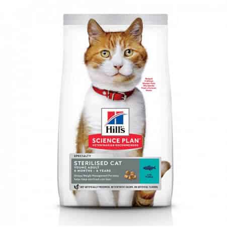 Croquettes Hill's Science Plan Feline Young Adult Sterilised au thon pour chat