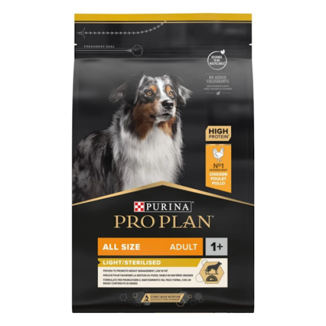 Croquettes chien - Pro Plan All Size Adult Light/Sterilised