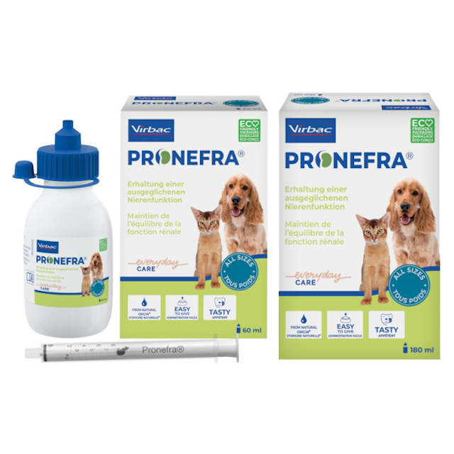 Pronefra Virbac soutien fonction rénale chat et chien