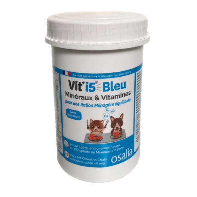 VIT'I5 Bleu complément alimentaire pour chien ou chat senior