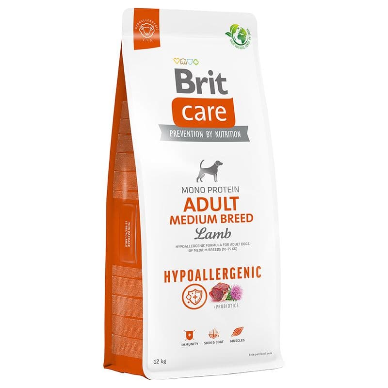 Brit Care Hypoallergenic Adult Medium Breed agneau et riz pour chien de moyenne race