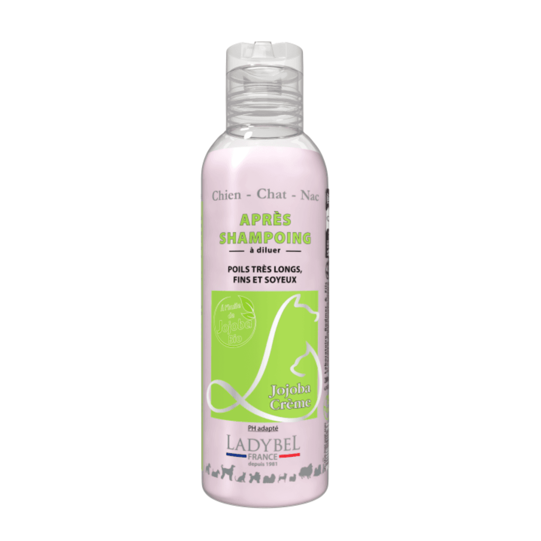 Crème de rincage Jojoba Crème Ladybel pour chien et chat
