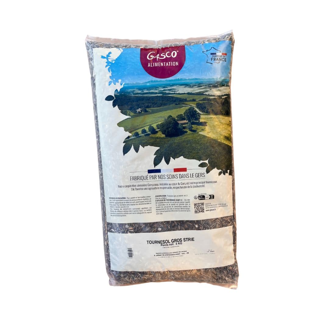 Graines de tournesol gros Gasco pour oiseaux domestiques et sauvages