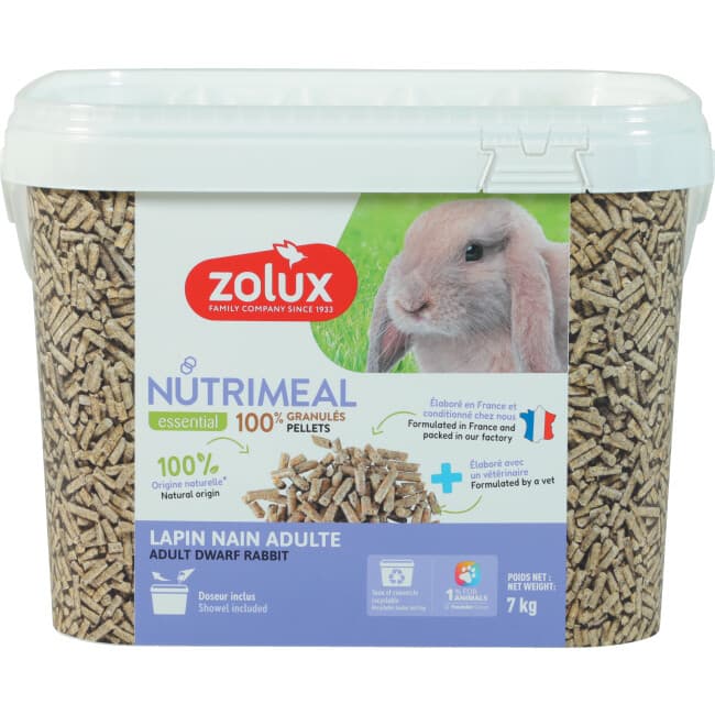 Aliment complet Granulés Nutrimeal Zolux pour lapin nain Adulte