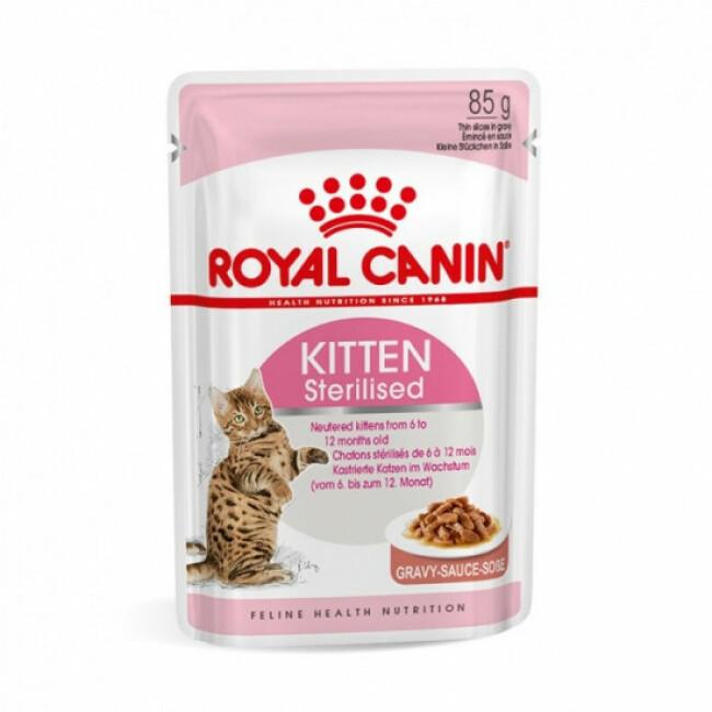 Bouchées Royal Canin Kitten Sterilised 12 sachets 85 g