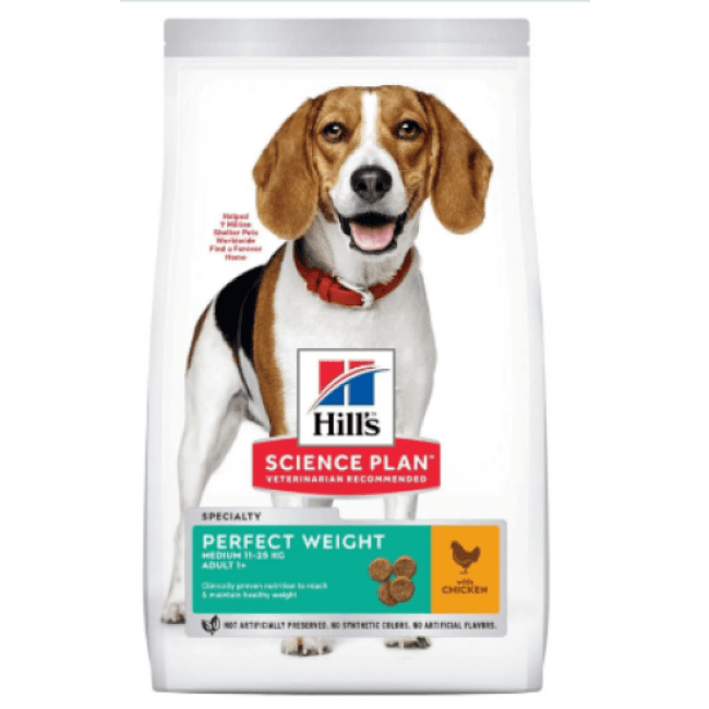 Hill's Science Plan Canine Perfect Weight Medium Poulet