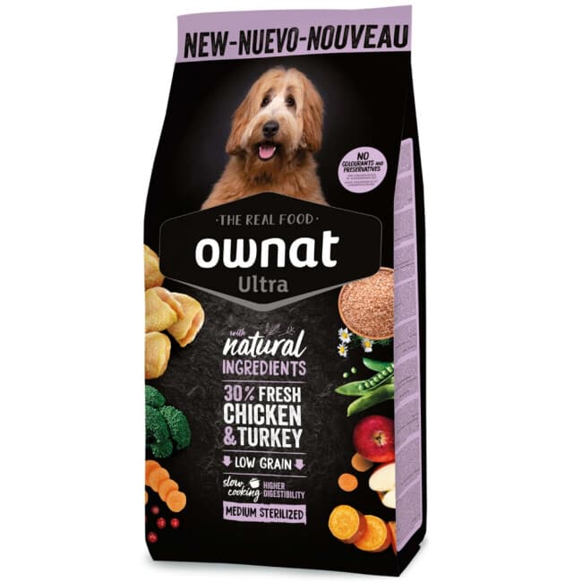 Croquettes Ownat Ultra Sterilized Medium pour chien adulte stérilisé