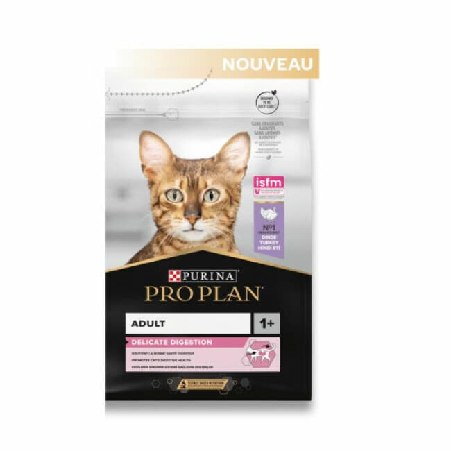 Croquettes pour chats Pro Plan Adulte Delicate Digestion Dinde et Riz
