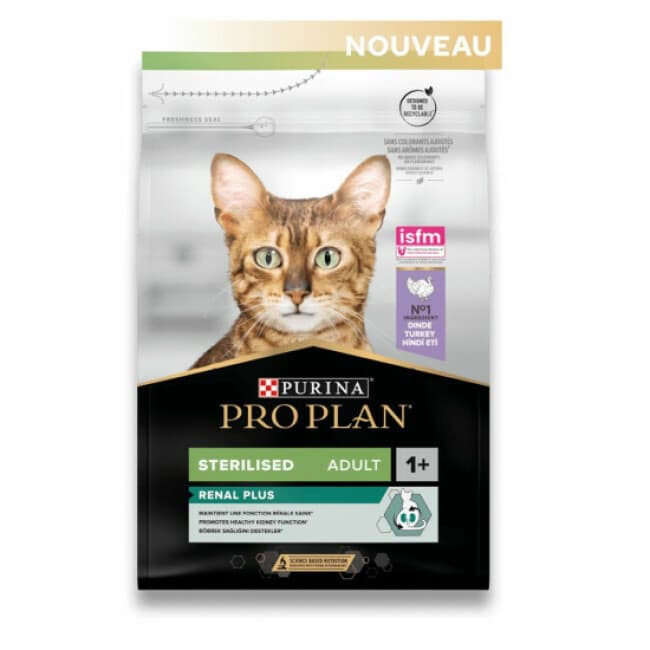 Pro Plan Adulte Sterilised Renal Plus Dinde pour chat
