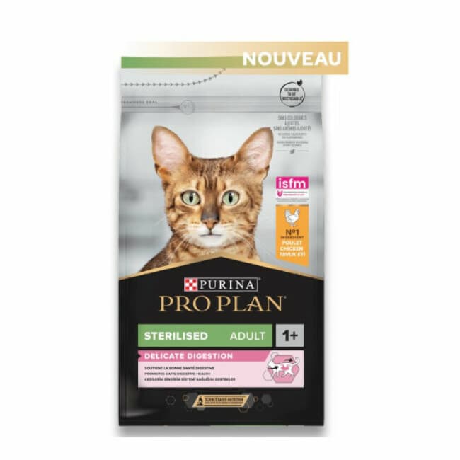 Croquettes Pro Plan Sterilised Delicate Digestion pour chat adulte Poulet