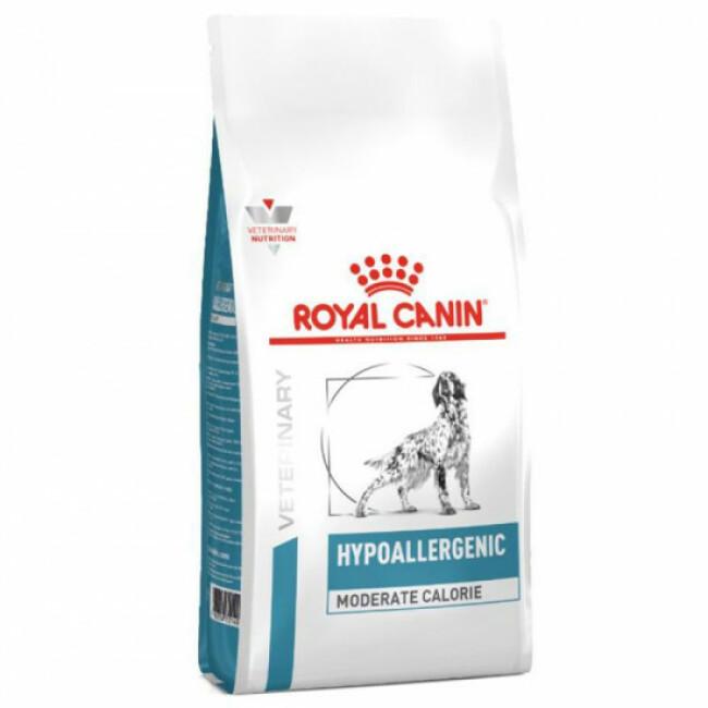 Croquettes Royal Canin Veterinary Diet Hypoallergenic Moderate Calorie pour chiens