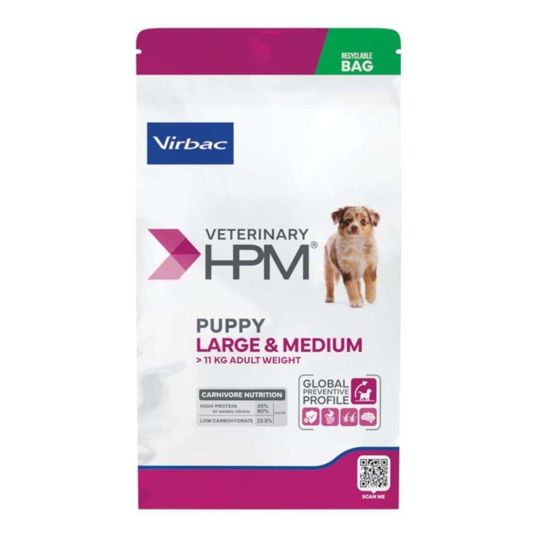 Croquettes Virbac HPM Baby Large & Medium pour chiot
