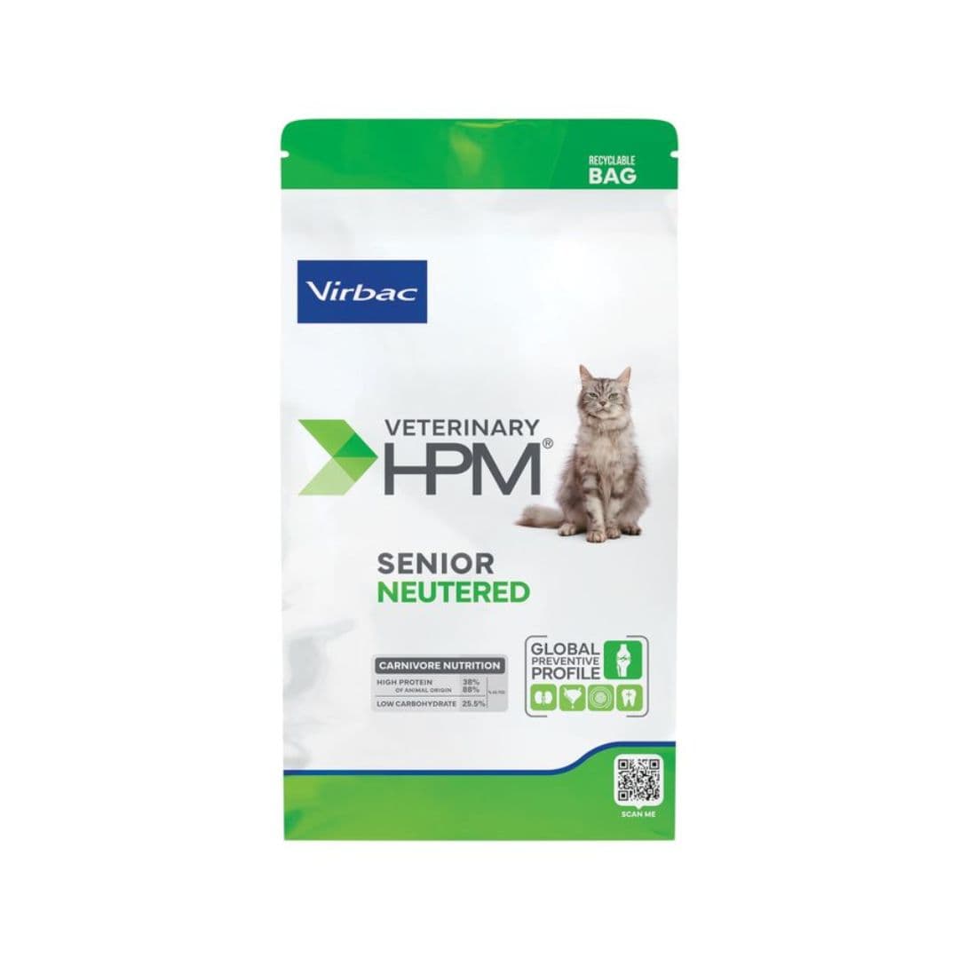 Croquettes Virbac HPM Senior Neutered pour chat