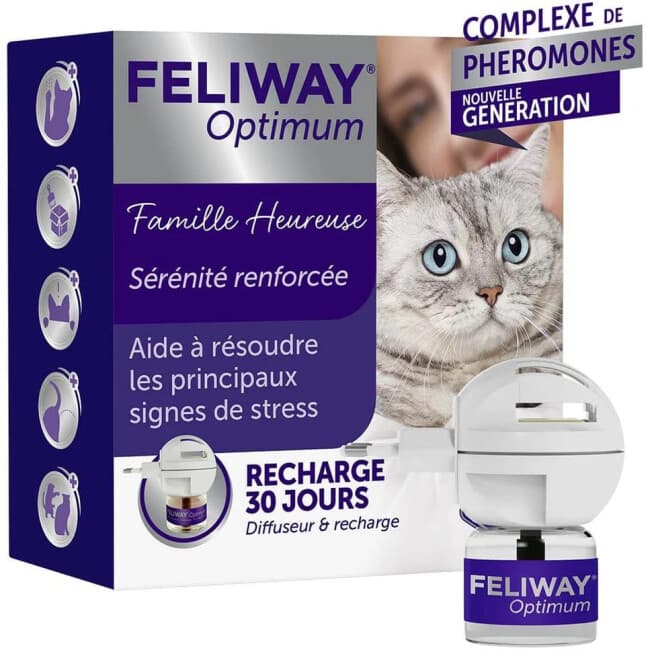 Diffuseur de phéromones FELIWAY Optimum Kit Complet pour chat