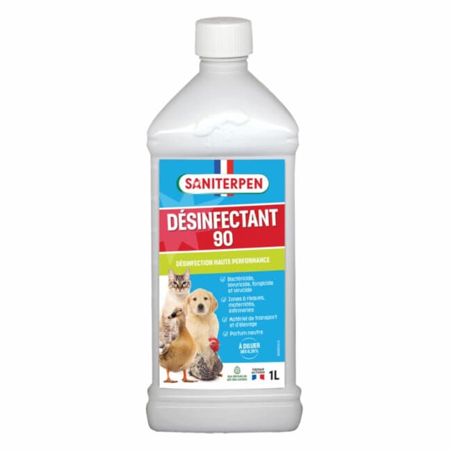 Désinfectant 90 Saniterpen Virucide Fongicide Bactéricide