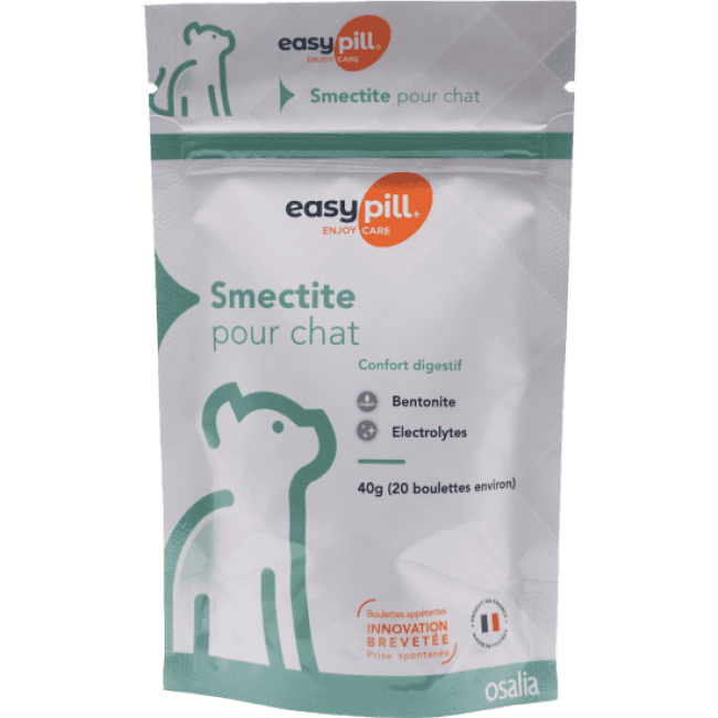 Easypill Smectite Compléments alimentaires anti-diarrhée pour chats