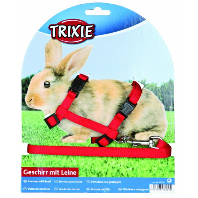 Harnais en nylon avec laisse pour lapins Trixie