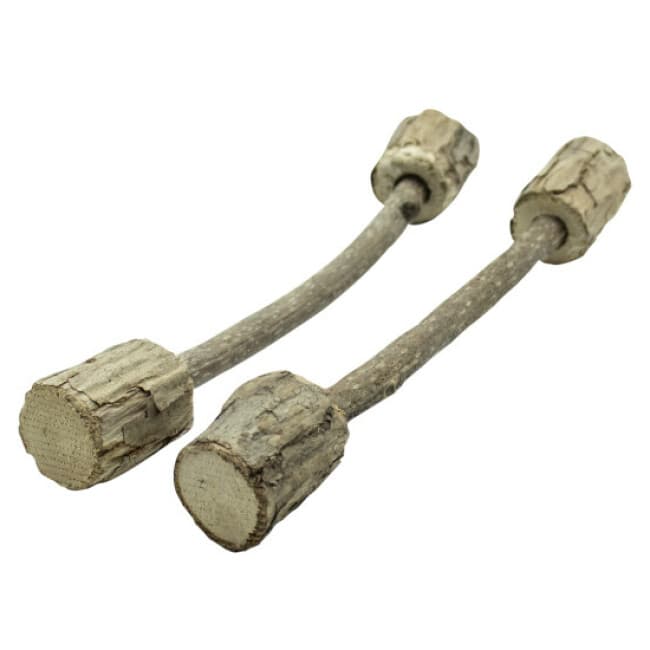 Jouet 2 haltères Bois de Matatabi pour chat