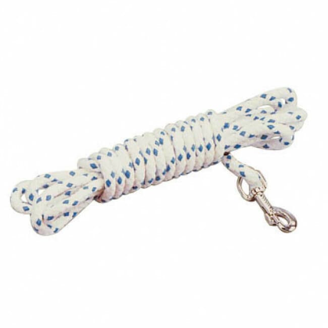 Longe de pistage polyester et coton pour chien