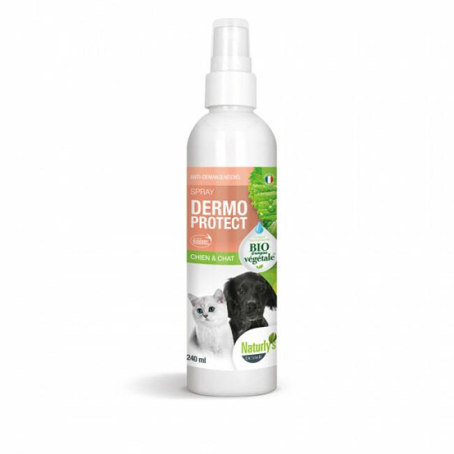 Lotion Dermo Protect Bio Naturlys beauté du poil pour chiens et chats Flacon 240 ml