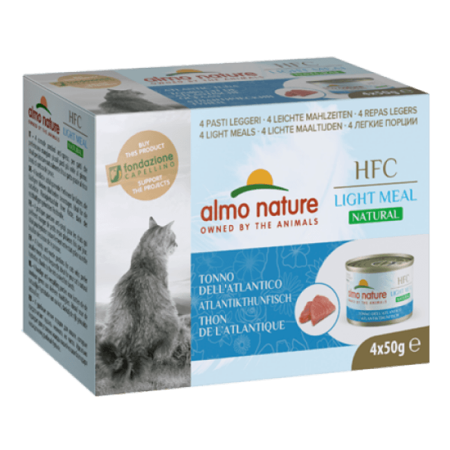 Pâtée pour chat Almo Nature HFC Natural Light Meal - 4 Boîtes 50 g