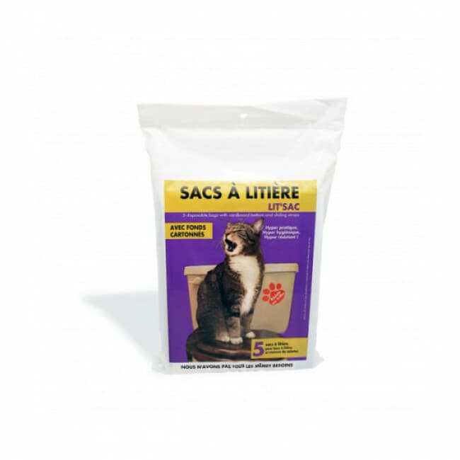 Sacs à litière avec fond en carton Lit'Sac lot de 5