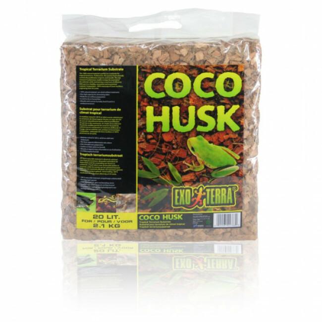 Coco Husk Exo Terra 20 litres : Substrat fibre de coco