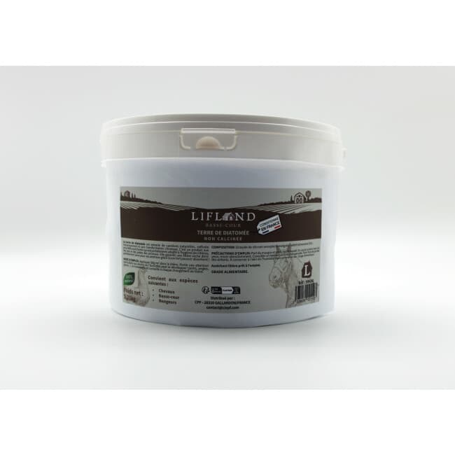Terre de diatomée biologique non calcinée