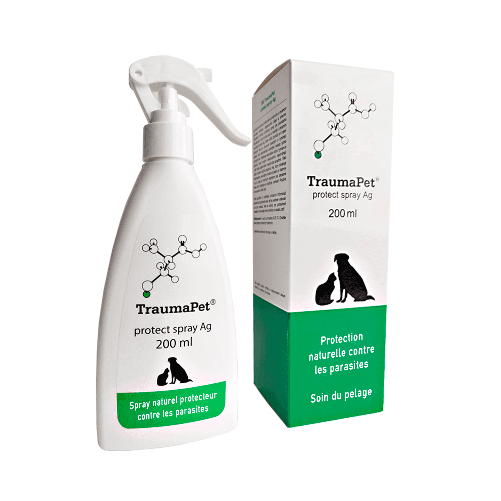 TraumaPet Protect spray Ag Spray naturel protecteur contre parasites chien et chat