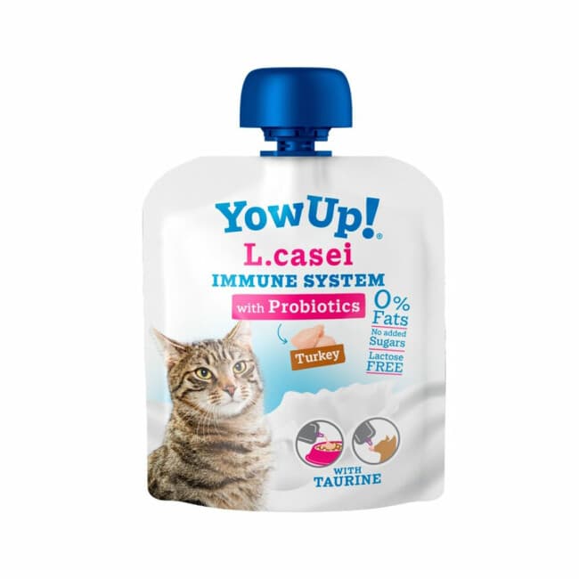 YowUP Immune System pour chat - Yaourt écrémé naturel - L- Casei